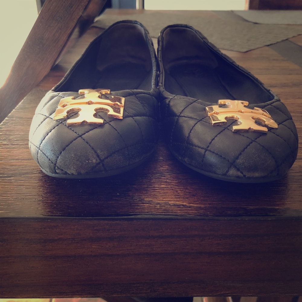 Tory Burch Laura Quilted Flats
